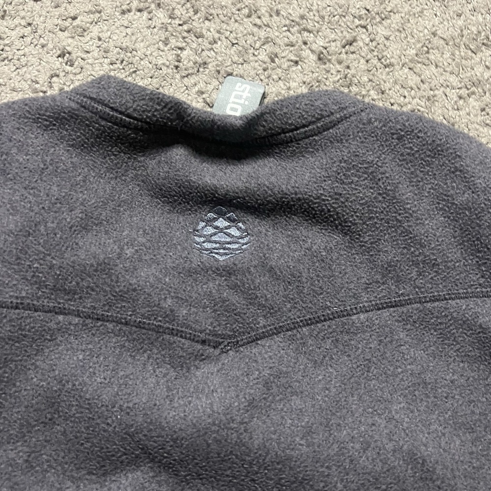 Stio Turpin Fleece Pullover Mens Medium Gray Sweater Crew Neck Long Sleeve - Picture 7 of 7